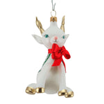 Preorder De Carlini 24 Retro Reindeer Sitting - 1 Glass Ornament Inch, - Handmade Ornament Italy Mgd022 (61358)