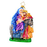 Christopher Radko Company A Holy Embrace - One Glass Ornament 6 Inch, Glass - Nativity Jesus Mary Joseph 1020894 (61393)