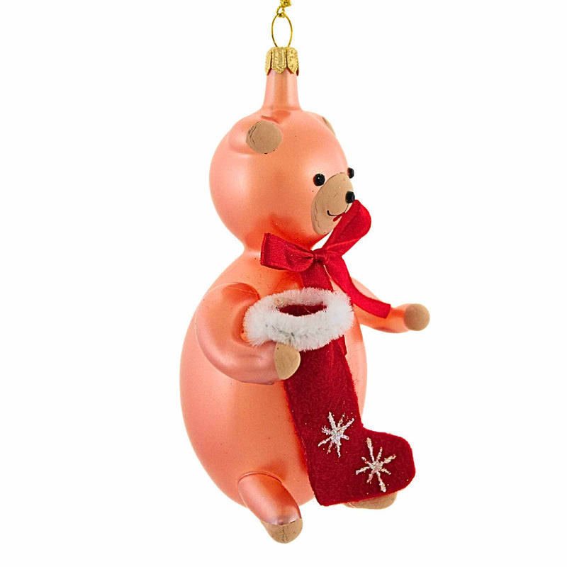 De Carlini Italian Ornaments Teddy Twinkles - - SBKGifts.com