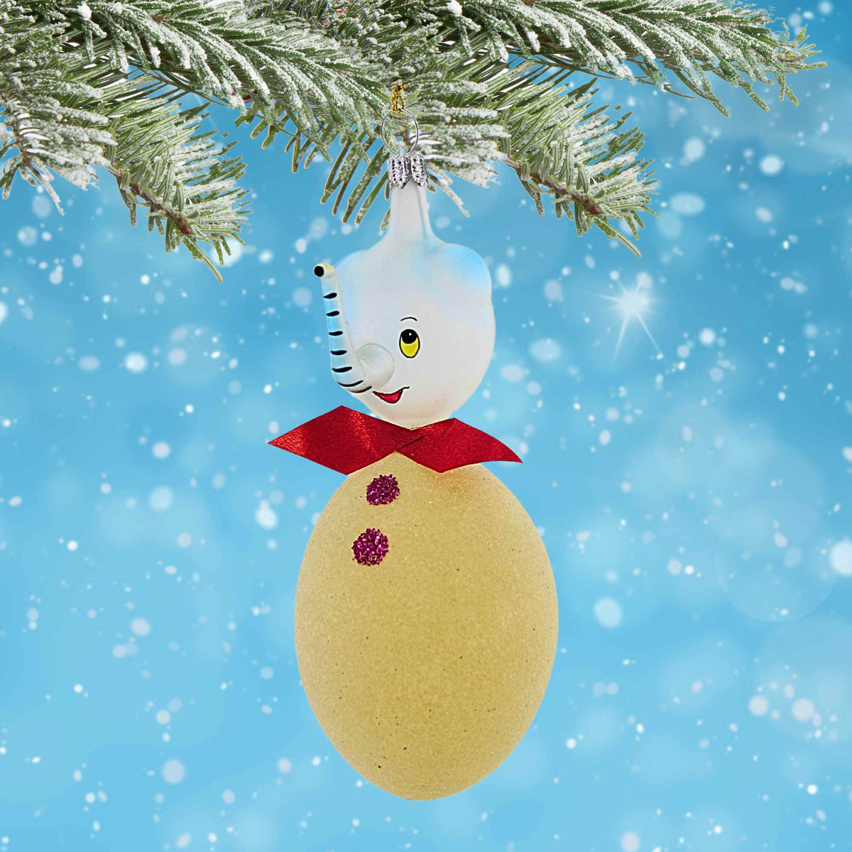 De Carlini Italian Ornaments Vintage Tiny Tuskleton - - SBKGifts.com