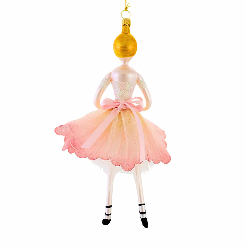 De Carlini Italian Ornaments Pas De Fleur - - SBKGifts.com