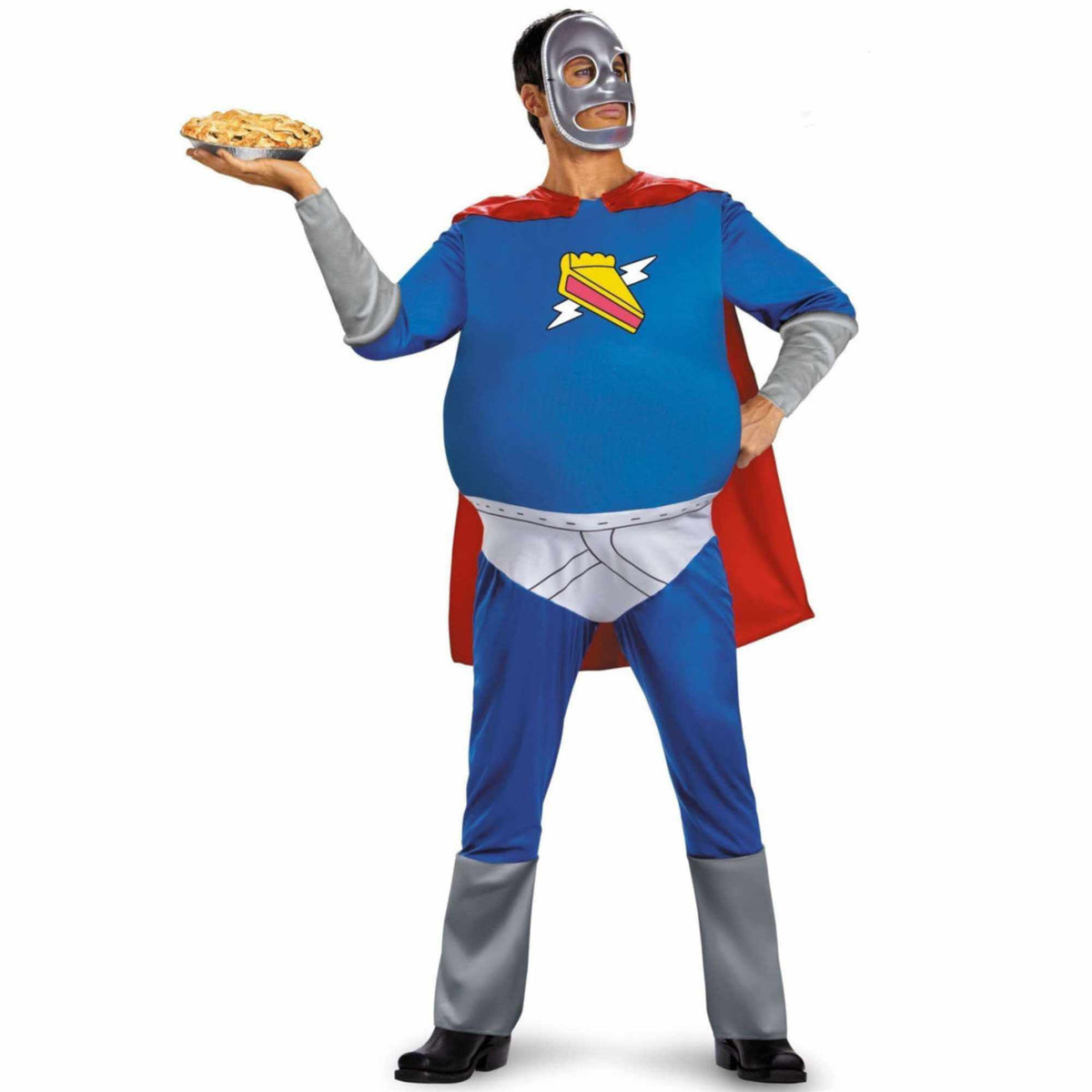 (61463) Pie Man The Simpsons Superhero Homer Cartoon Funny Adult Mens Costume Xl