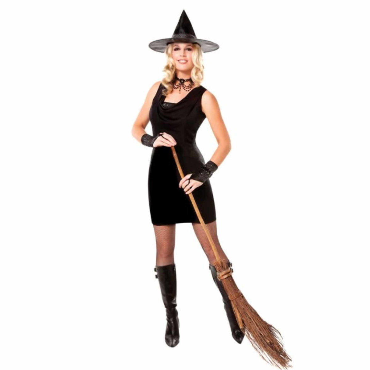 (61464) Party Witch Adult Womens Halloween Costume Lg