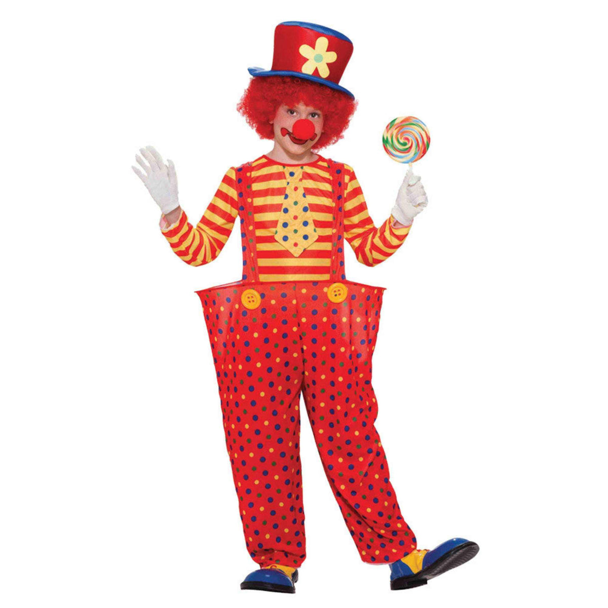 (61475) Child Boy Hoopie The Clown Costume Child Large 12-14 New