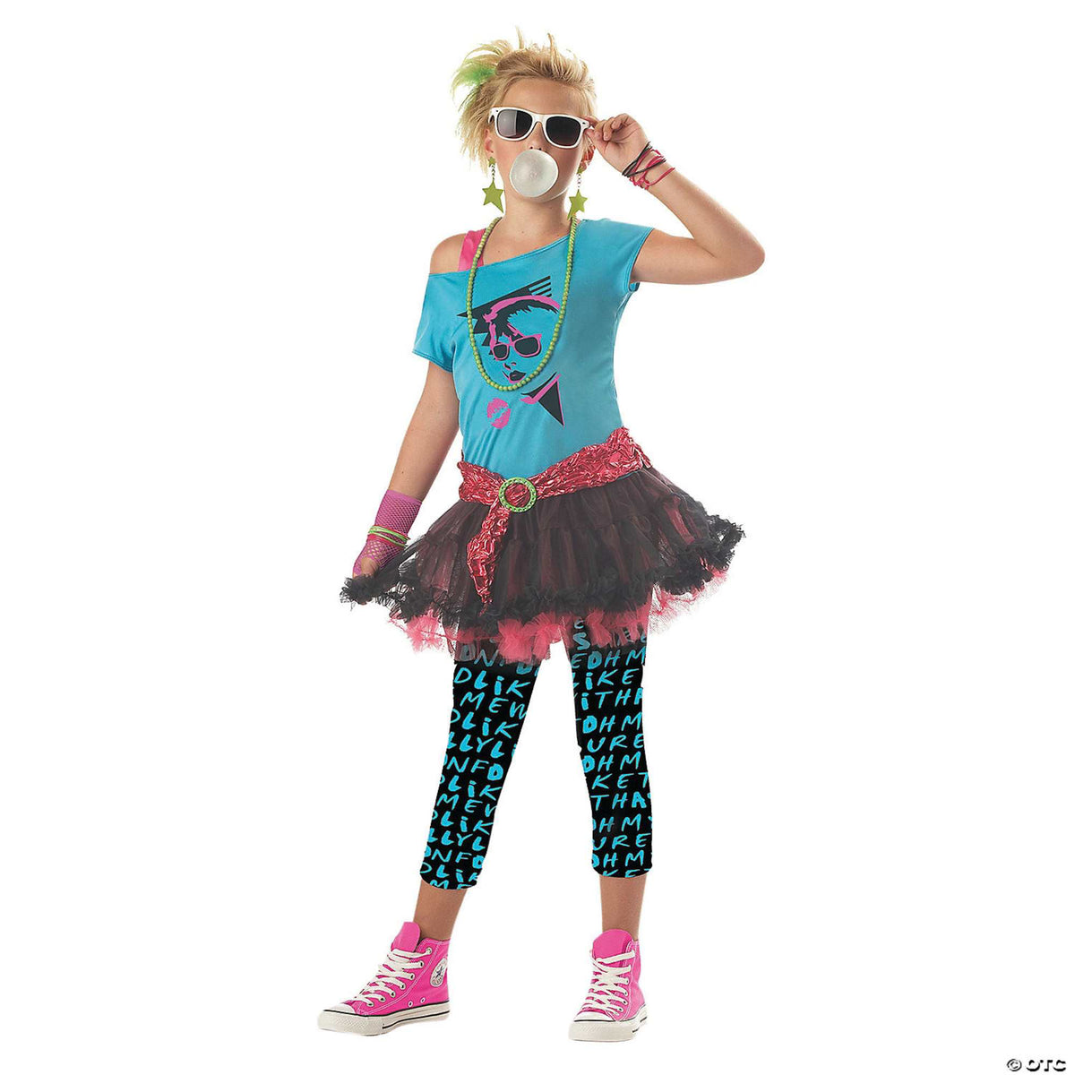 (61481) Child Girls 80S Valley Girl Halloween Costume Small 6-8 New