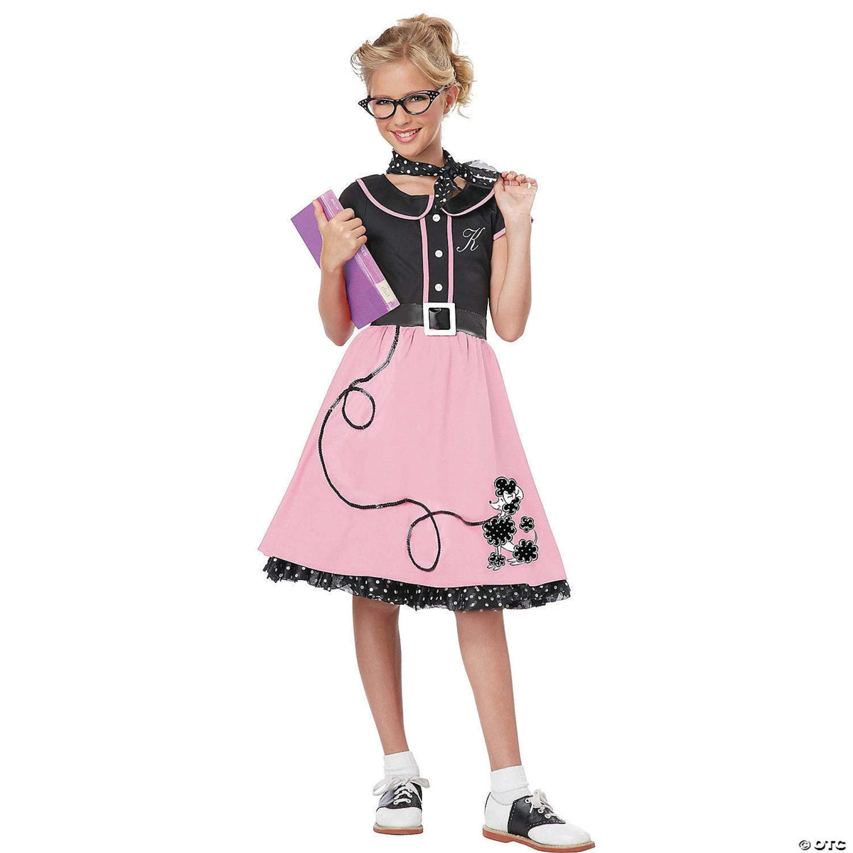 (61484) Child Girls Pink 50S Sweetheart Halloween Costume Large (10-12) New