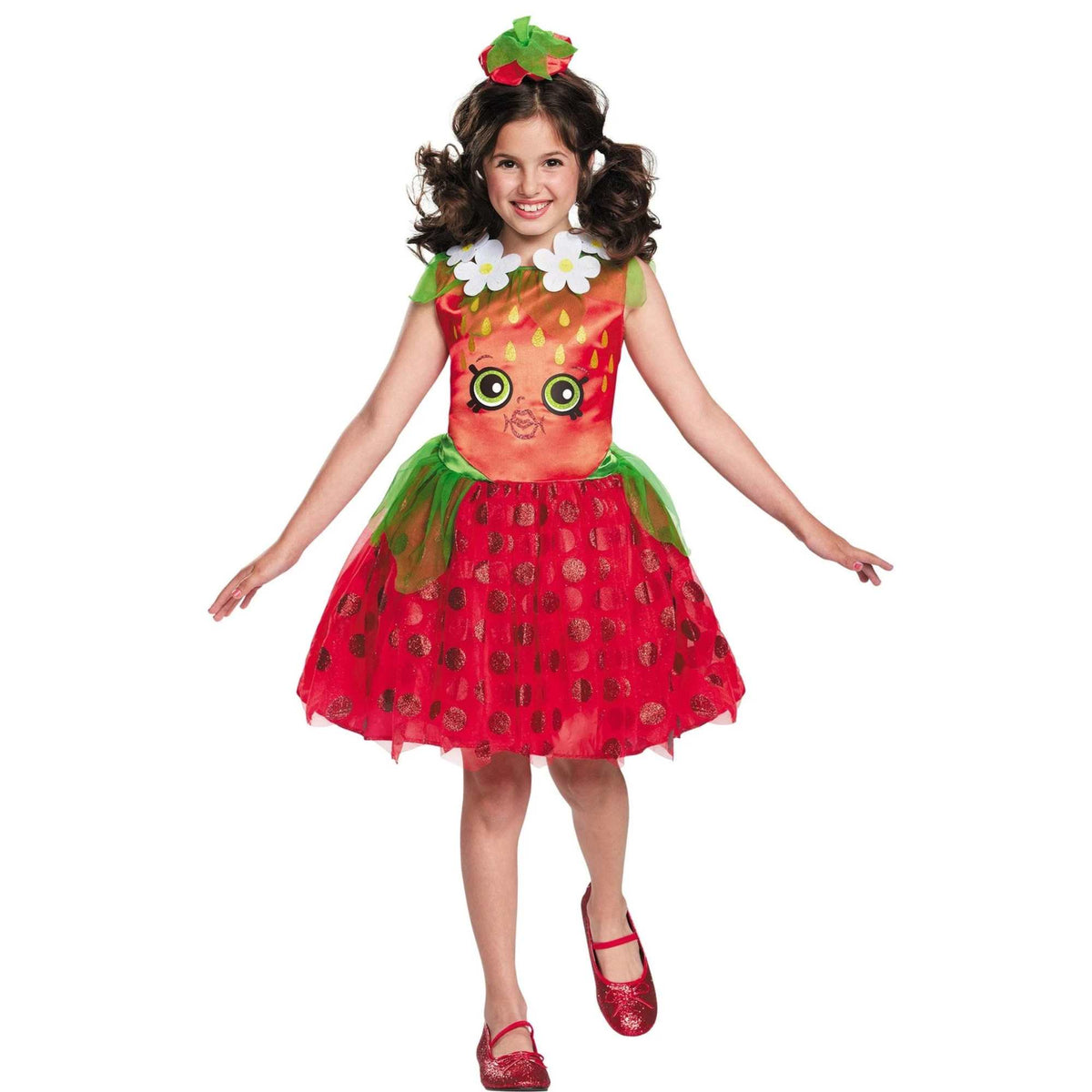 (61488) Child Girls Strawberry Kiss Classic Halloween Costume Small 4-6X New
