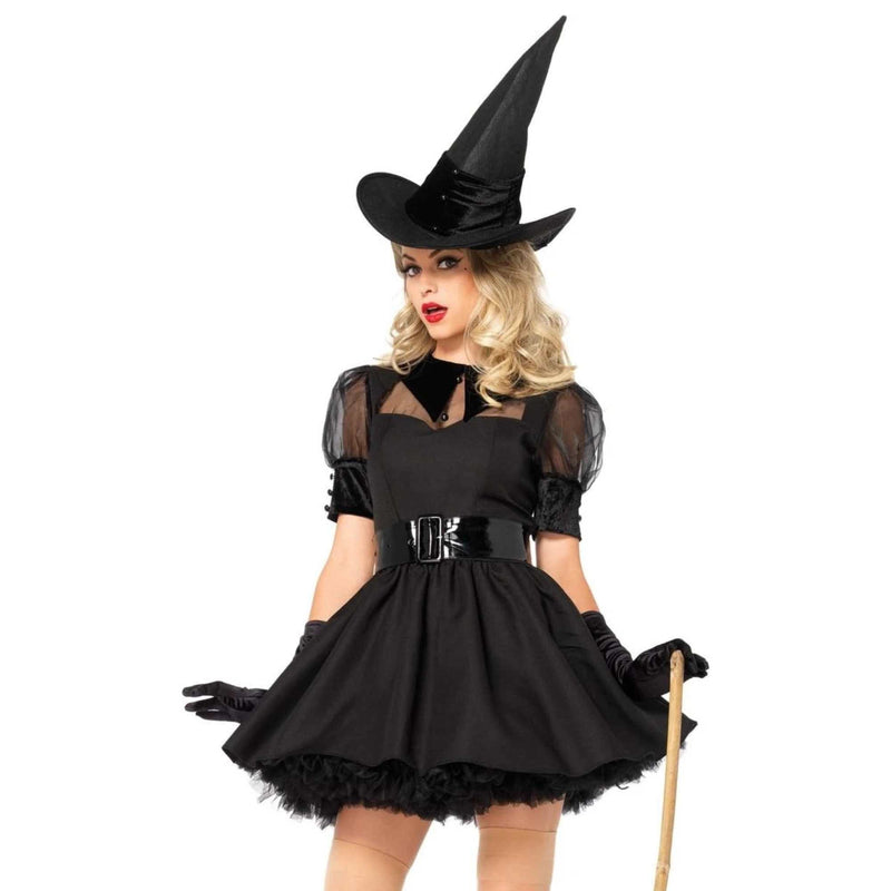 Women's Classic Bewitching Witch Halloween Costume 1X / 2X New - - SBKGifts.com