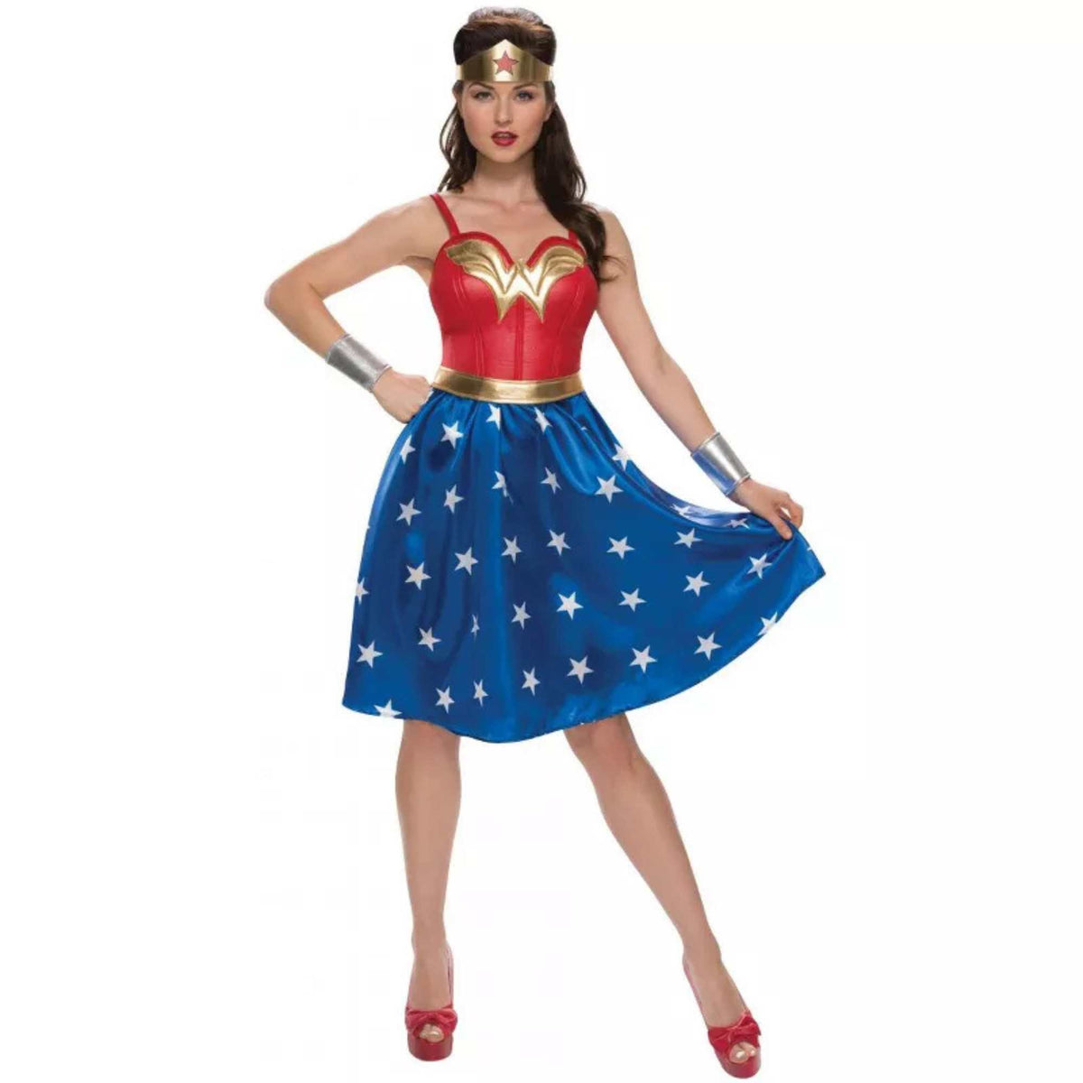 (61494) Women's Dc Comics Wonder Woman Halloween Costume X-Large 16-20 New