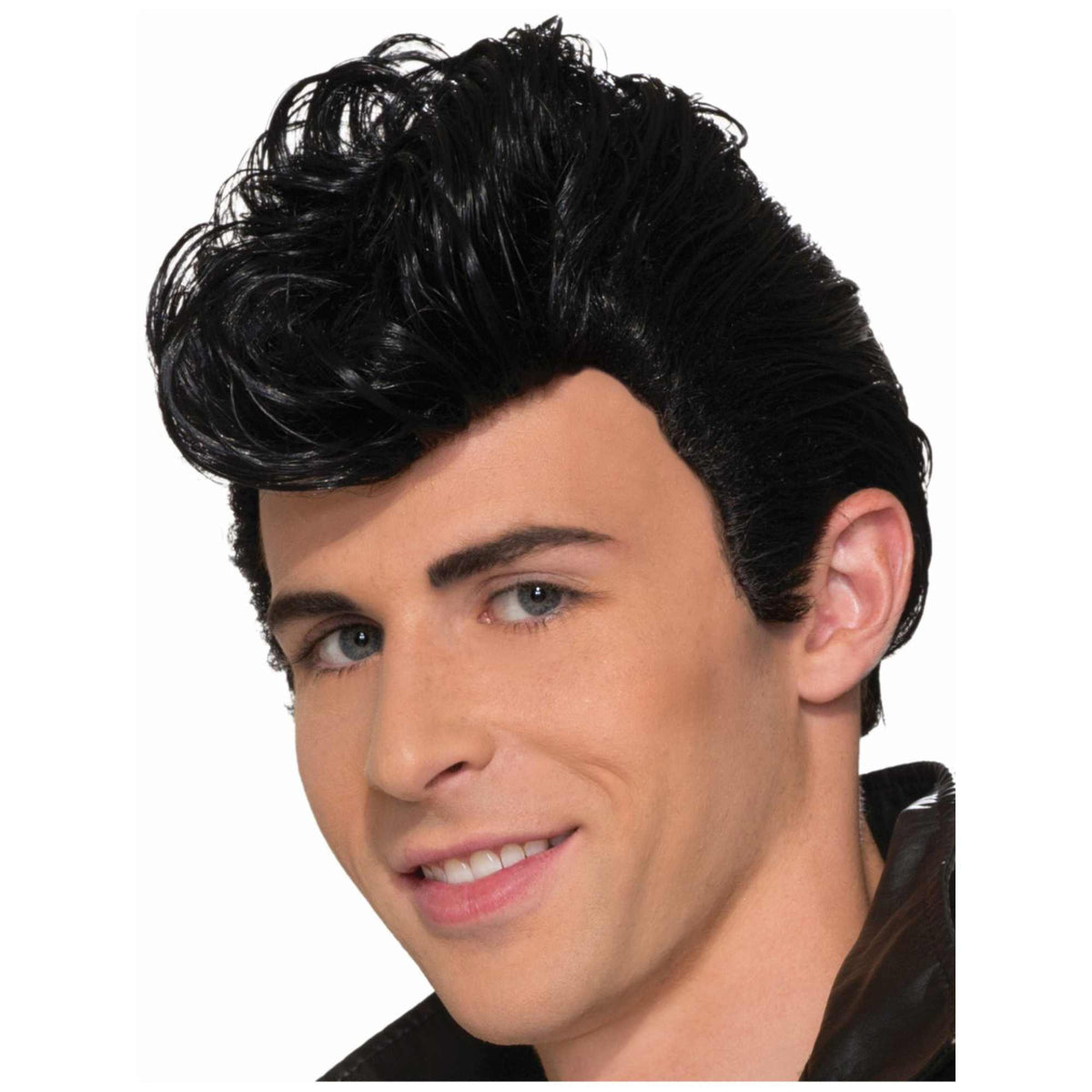 (61520) Men's Greaser Black Wig Halloween Costume New