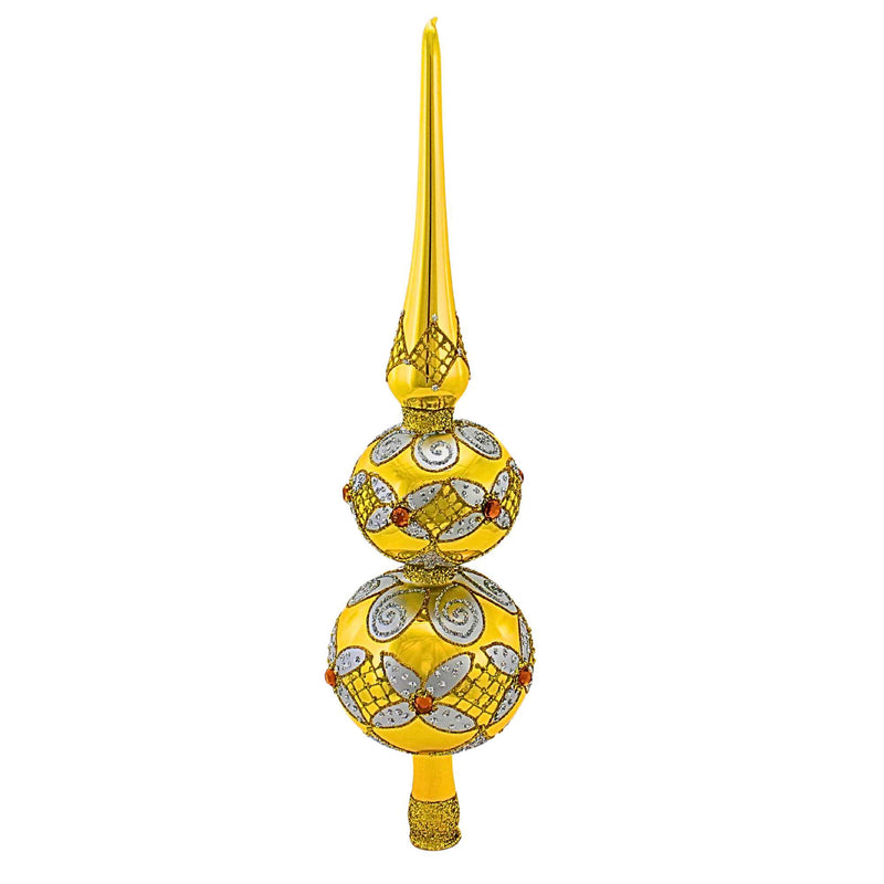 Miss Christmas Yellow Gold Tree Topper - - SBKGifts.com