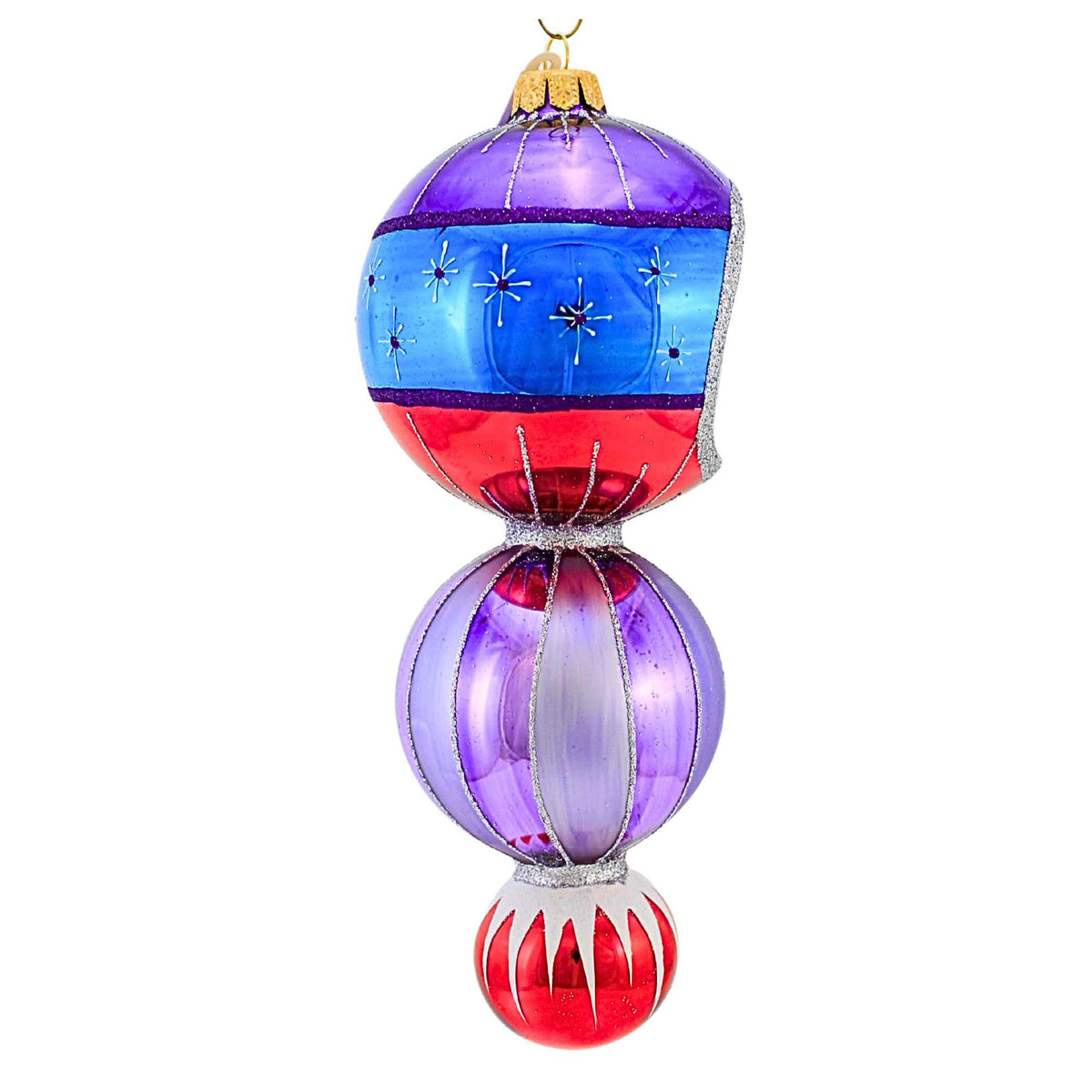 Miss Christmas Vintage Fair Winter Wonderland Reflector Drop - - SBKGifts.com