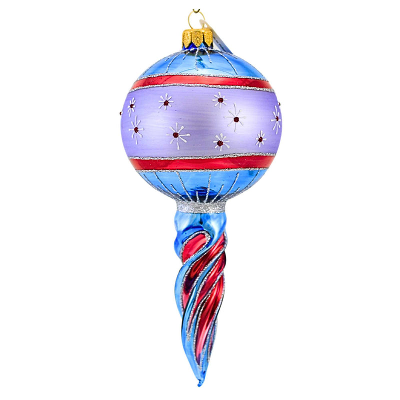 Miss Christmas Vintage Flair Fantasy Swirl Reflector Drop - - SBKGifts.com