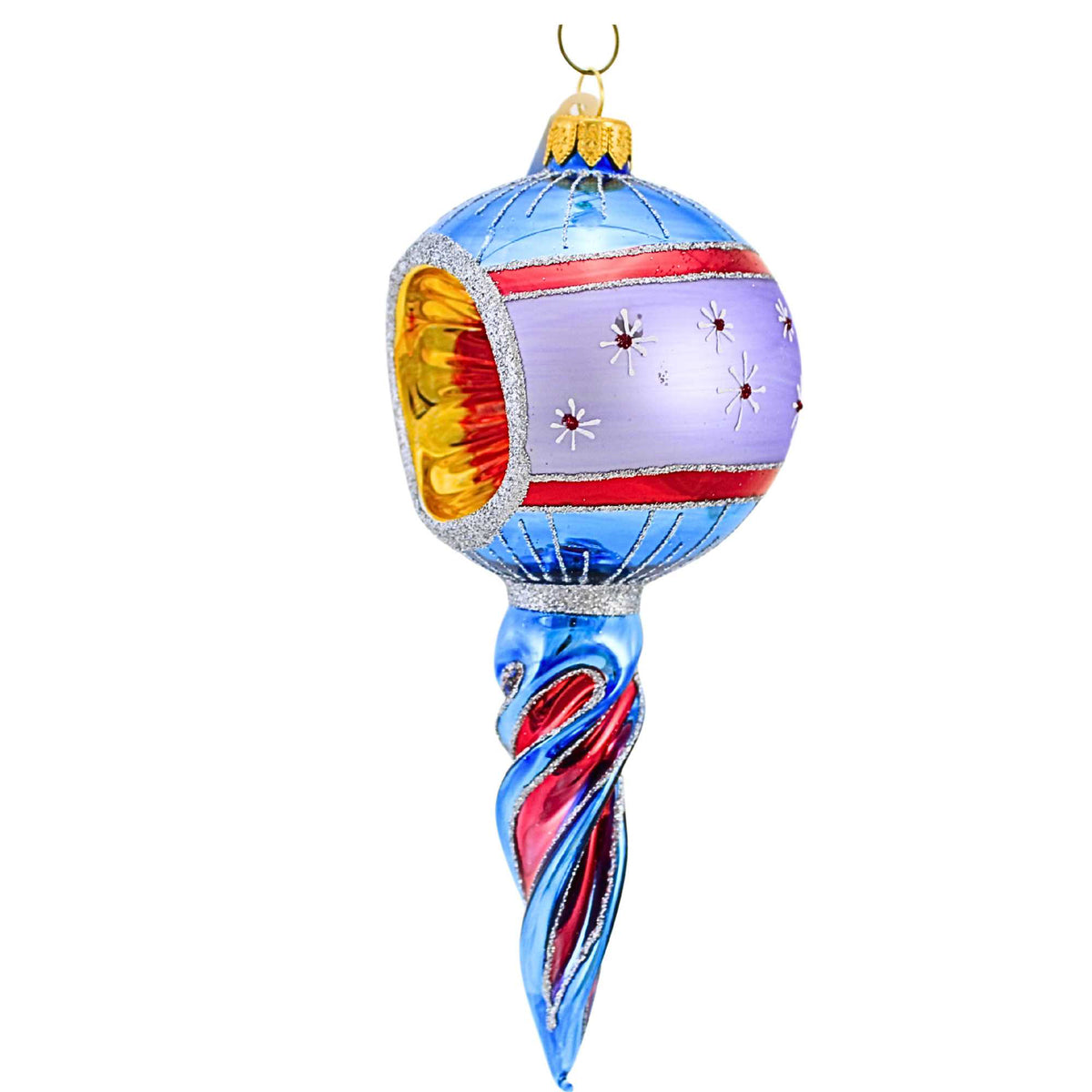 Miss Christmas Vintage Flair Fantasy Swirl Reflector Drop - - SBKGifts.com