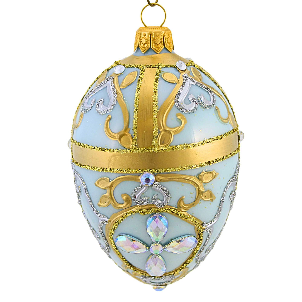 (61538) Small Chantilly Blue Faberge Egg