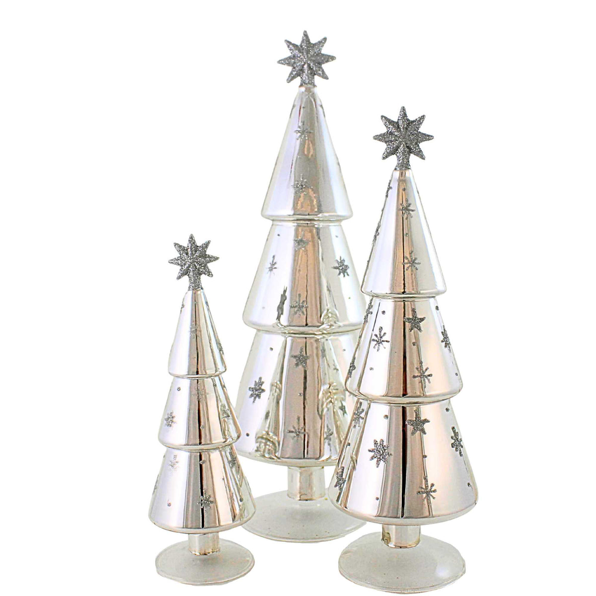 Festive Alpine Trees Silver 61541