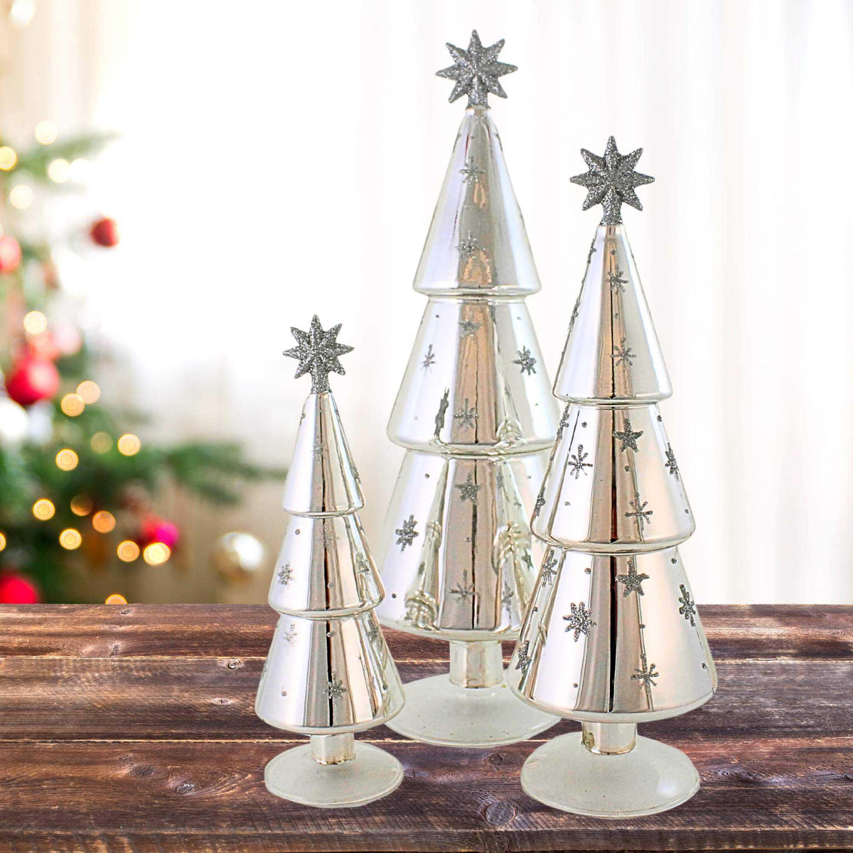 Cody Foster Festive Alpine Trees Silver - - SBKGifts.com