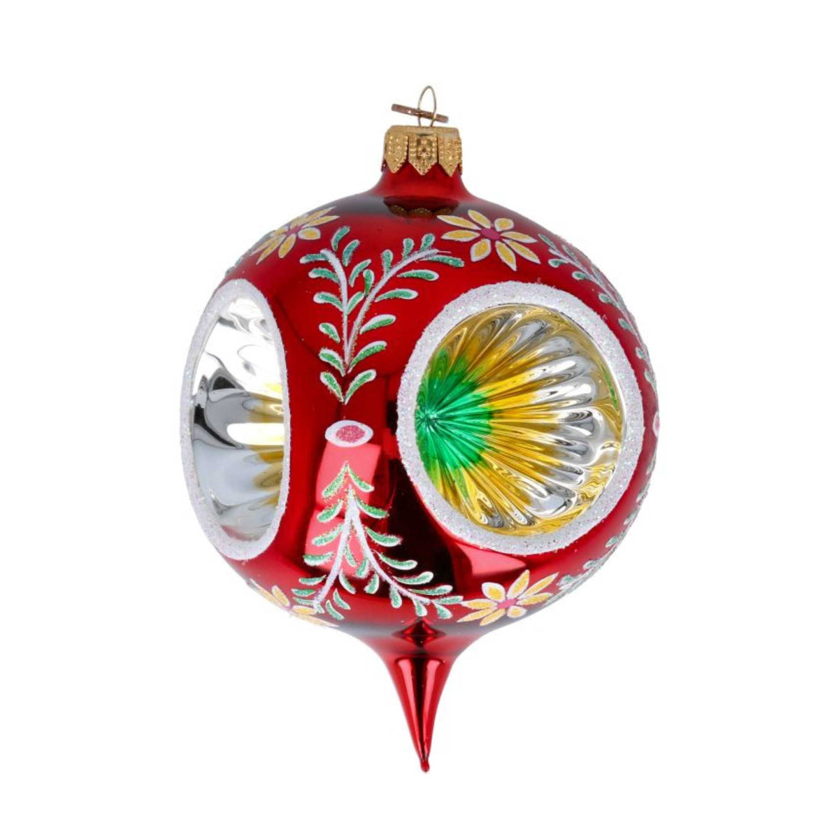 Blubom Vintage Reflections Set Of 4 Glass Baubles - - SBKGifts.com