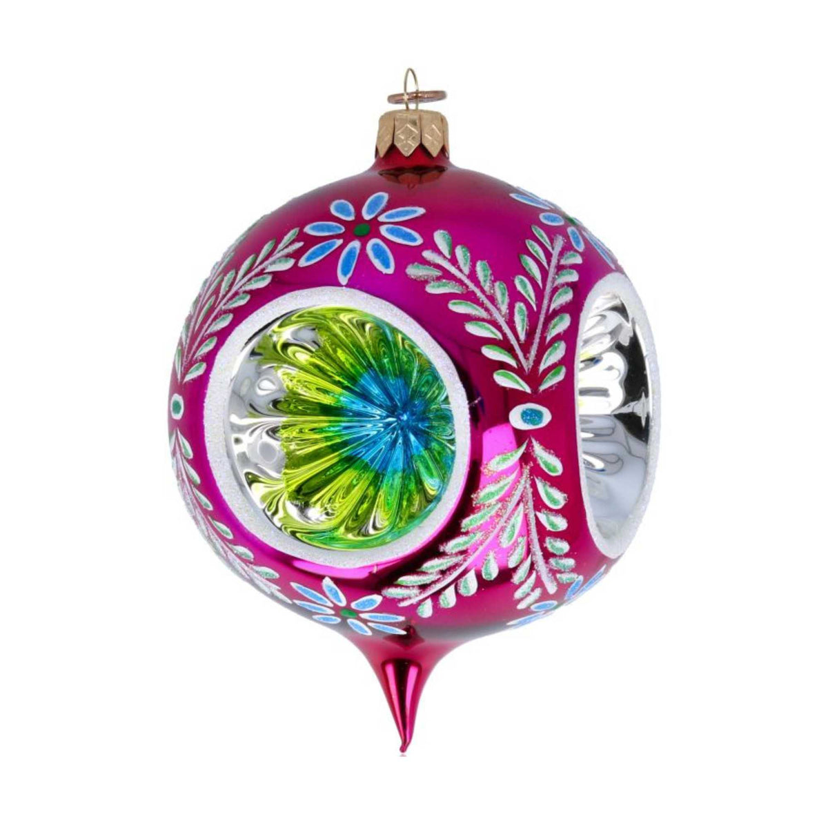 Blubom Vintage Reflections Set Of 4 Glass Baubles - - SBKGifts.com