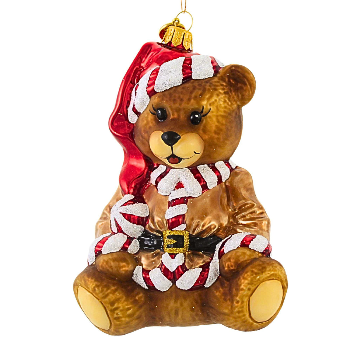61550 Peppermint Teddy Bear Ornament 2020184