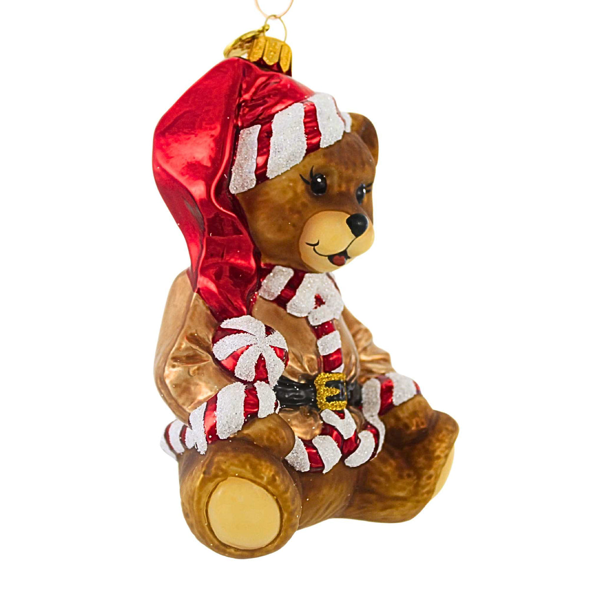 Blubom Peppermint Teddy Bear Ornament - - SBKGifts.com