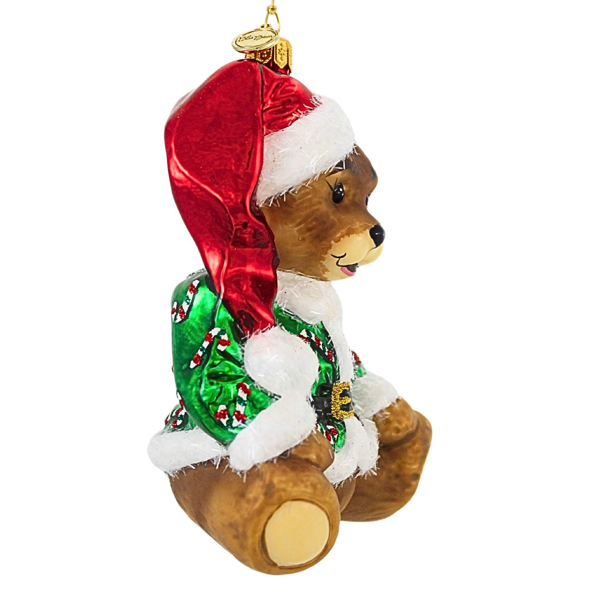 Blubom Candy Cane Teddy Bear Ornament - - SBKGifts.com