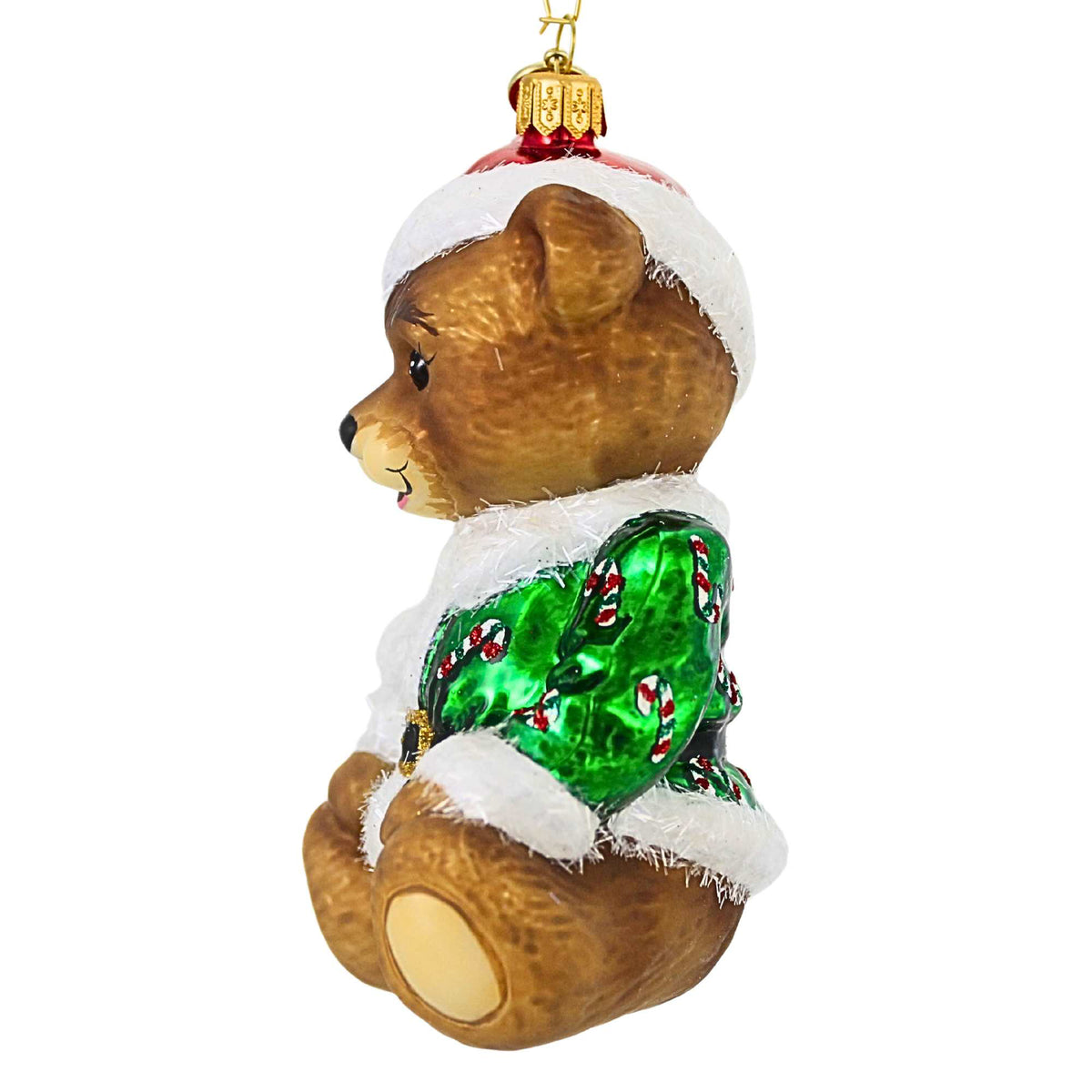 Blubom Candy Cane Teddy Bear Ornament - - SBKGifts.com