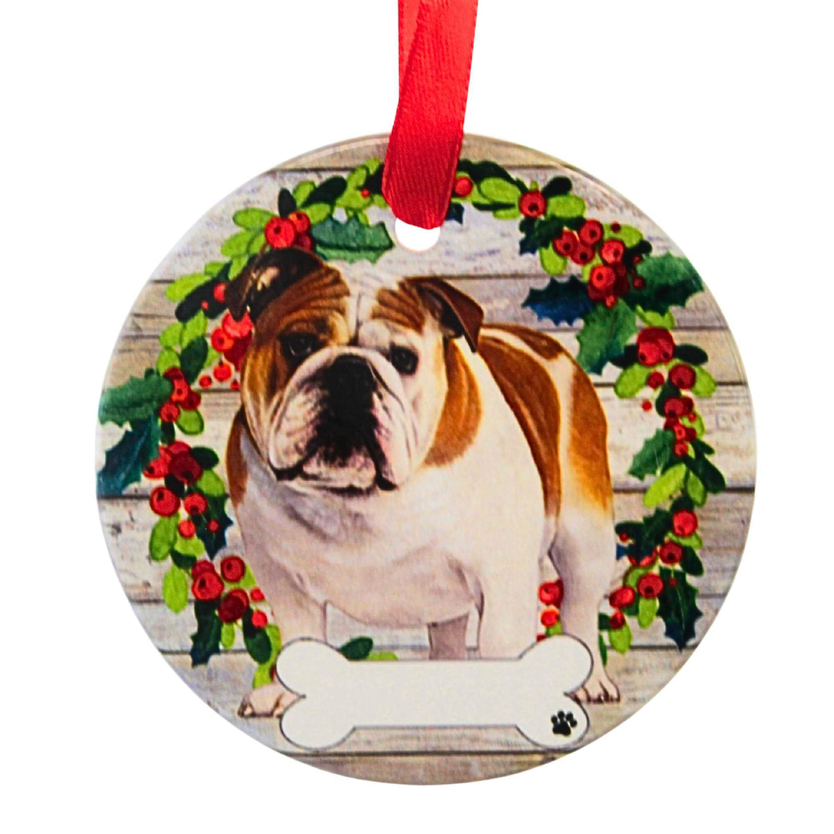 61559 Ceramic Bulldog Ornament 5508FB