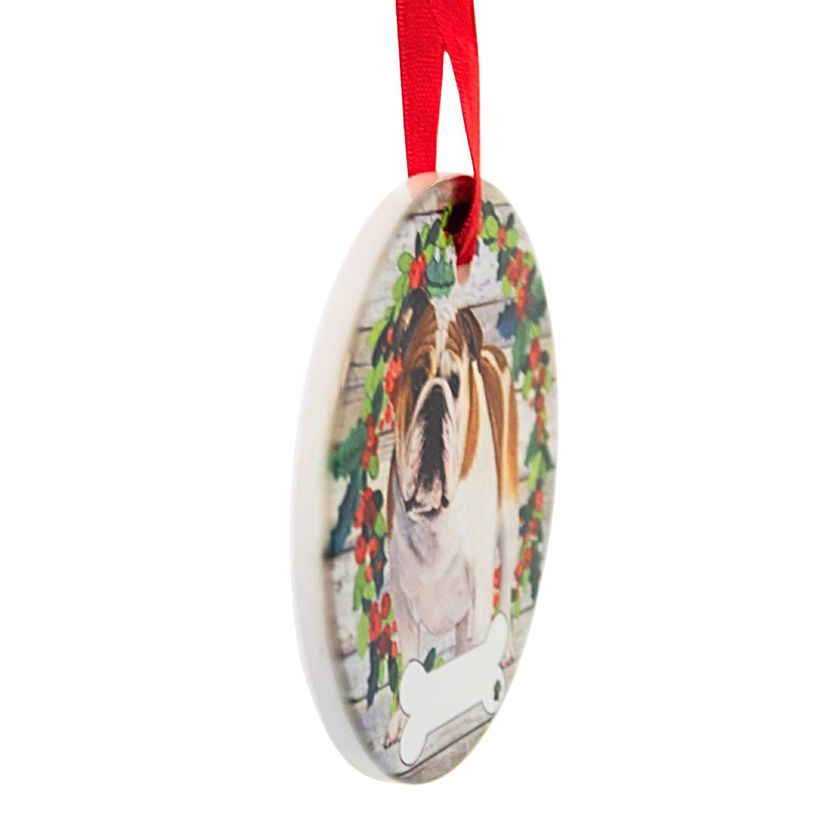 E & S Imports Ceramic Bulldog Ornament - - SBKGifts.com