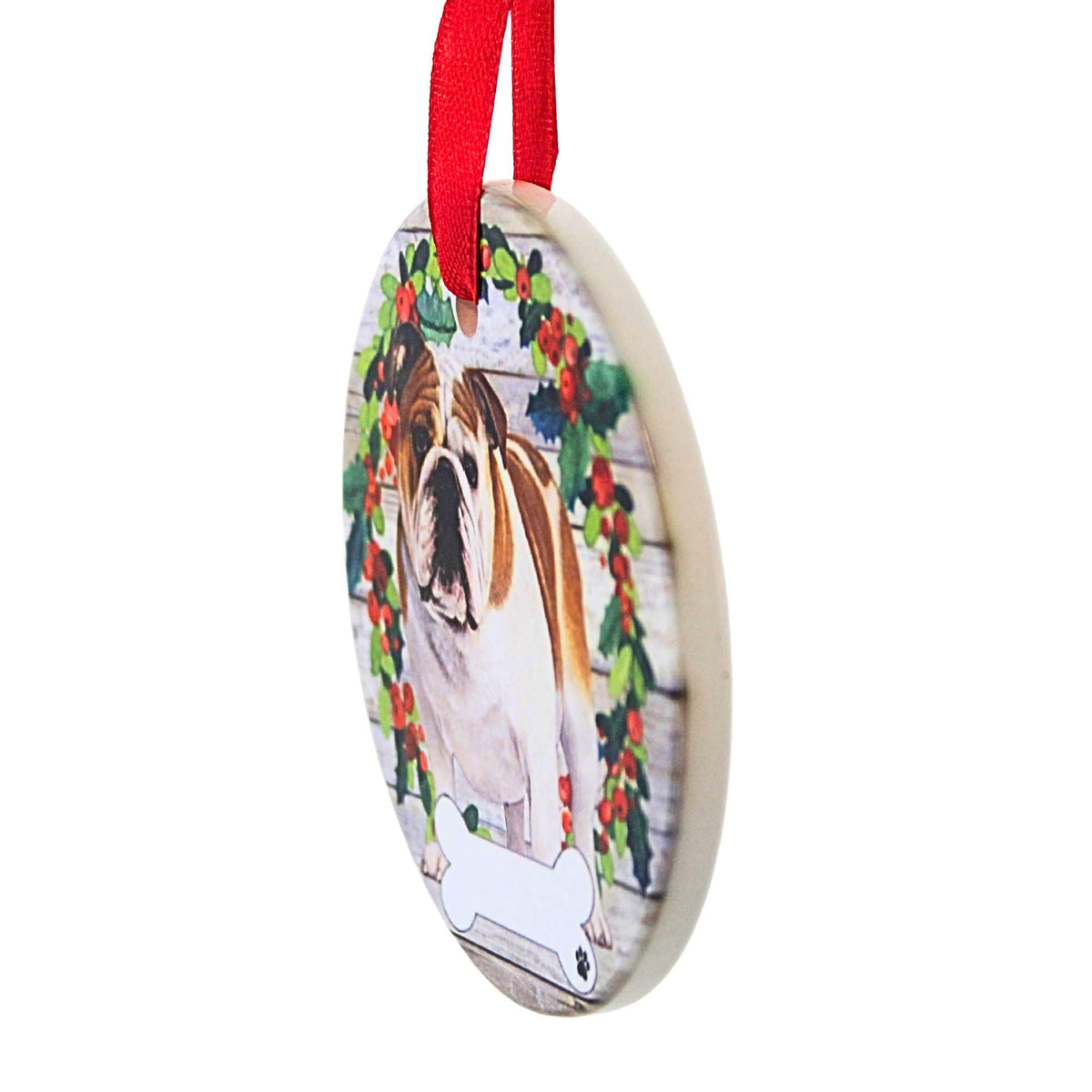 E & S Imports Ceramic Bulldog Ornament - - SBKGifts.com