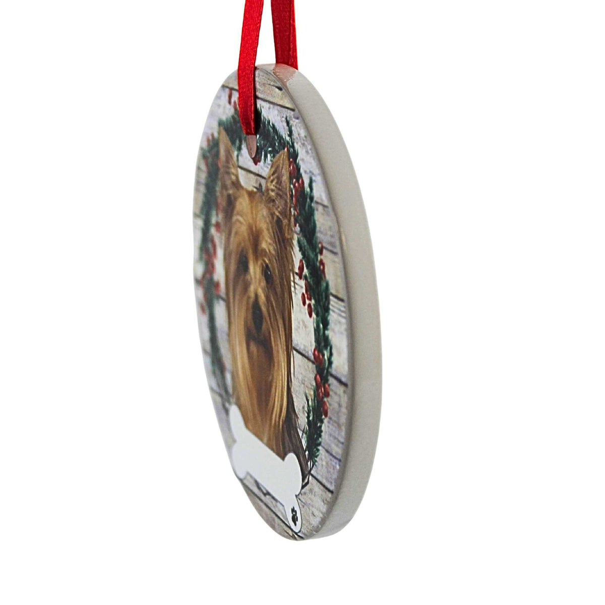 E & S Imports Ceramic Yorkie Ornament - - SBKGifts.com