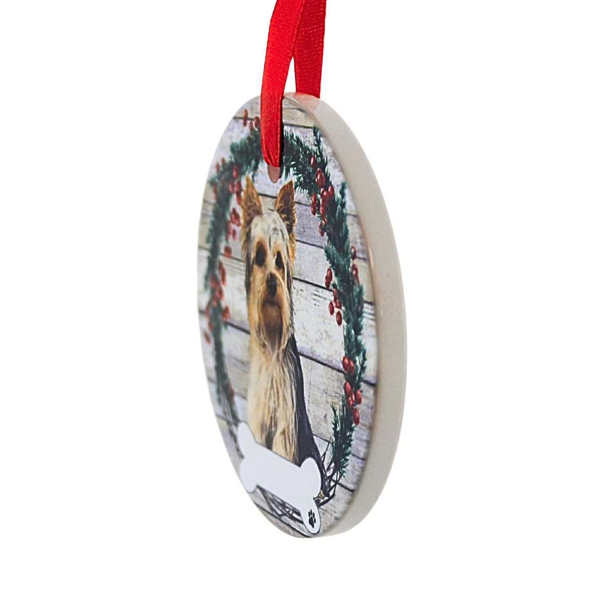 E & S Imports Ceramic Yorkie Ornament - - SBKGifts.com