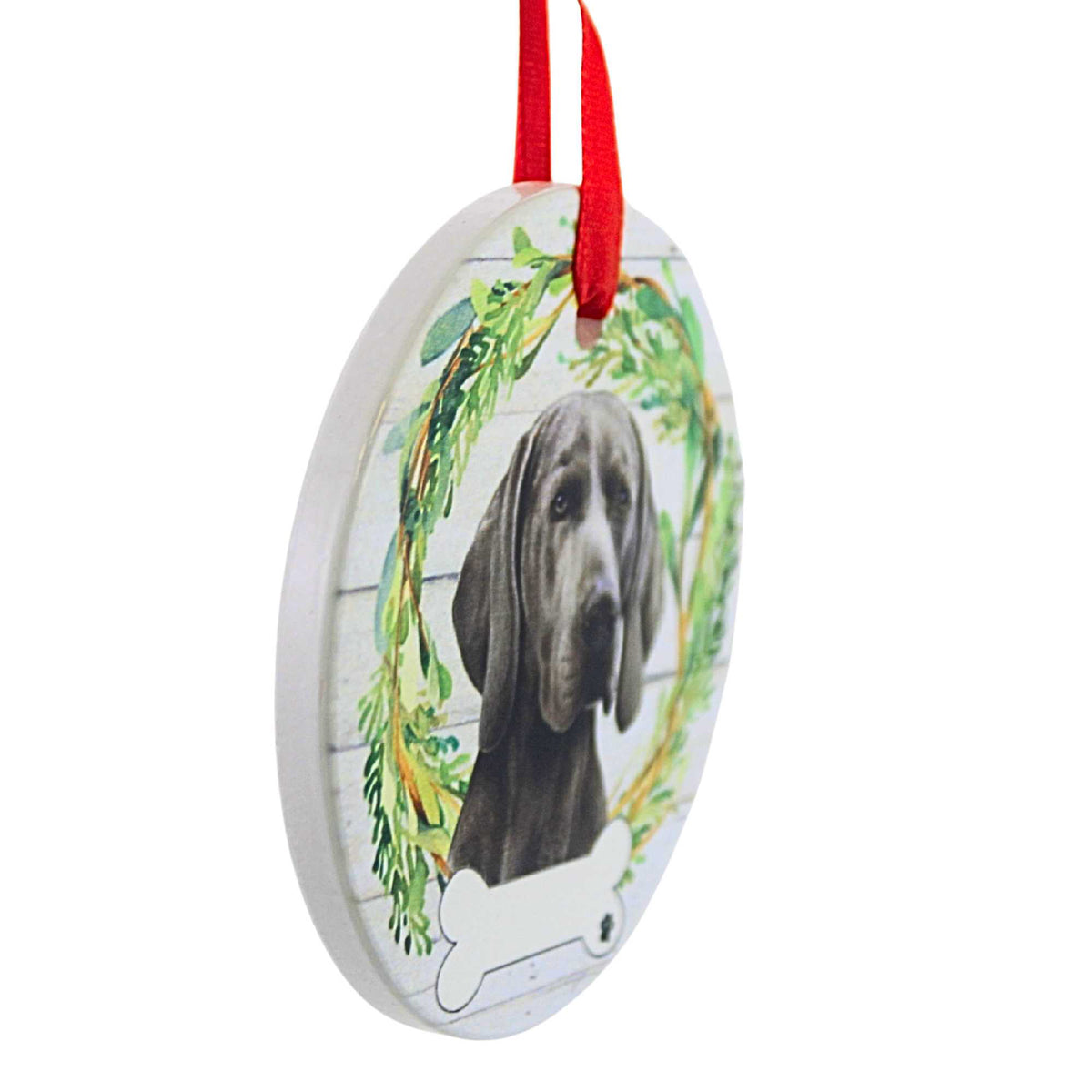E & S Imports Ceramic Weimaraner Ornament - - SBKGifts.com
