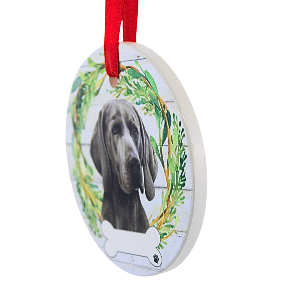 E & S Imports Ceramic Weimaraner Ornament - - SBKGifts.com