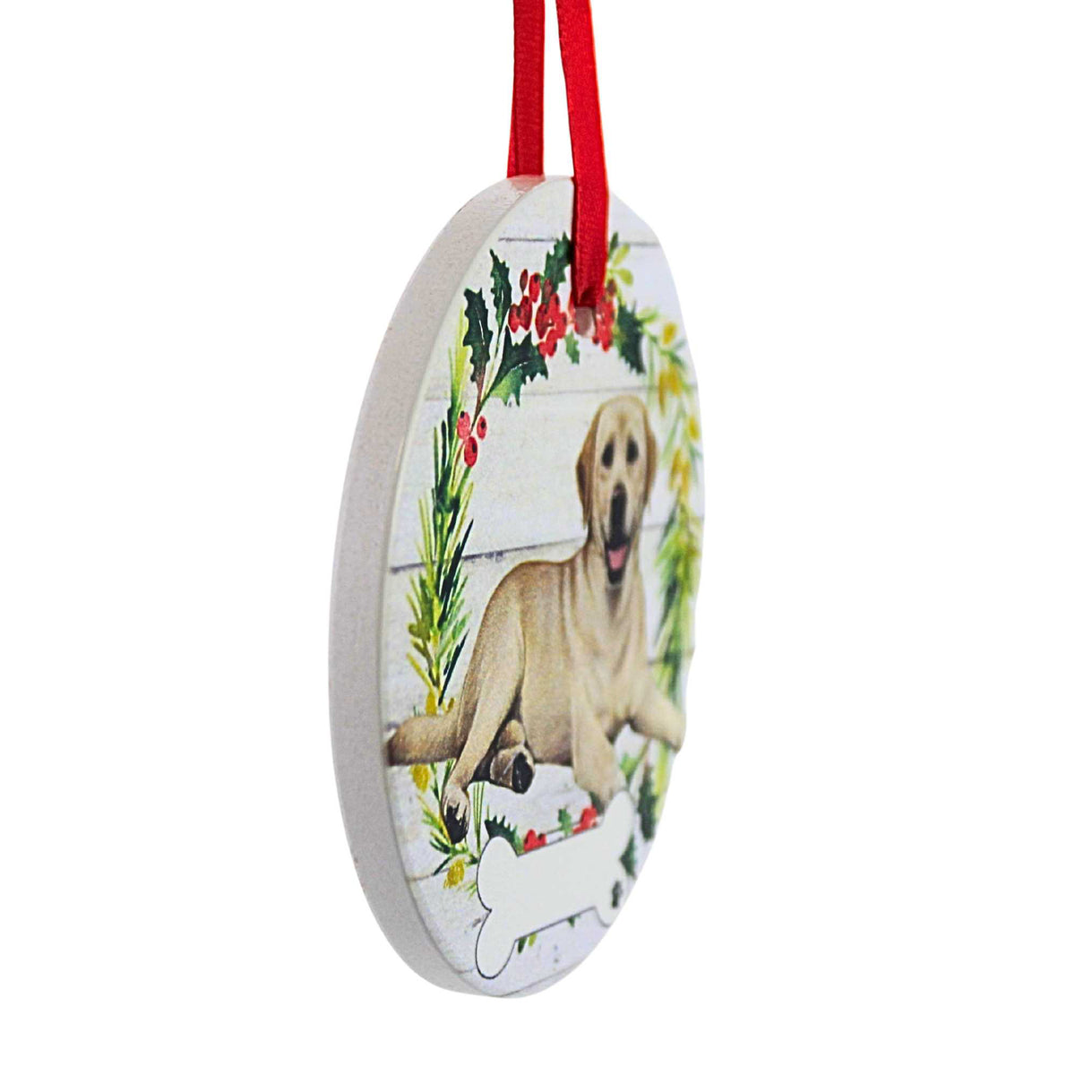 E & S Imports Ceramic Yellow Labrador Ornament - - SBKGifts.com