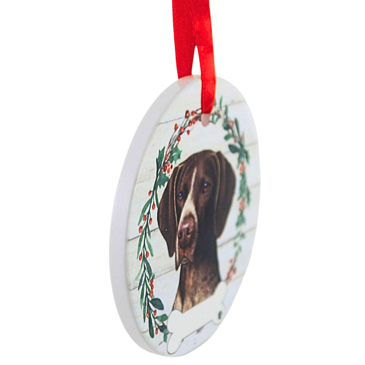 E & S Imports Ceramic German Shorthair Pointer Ornament - - SBKGifts.com