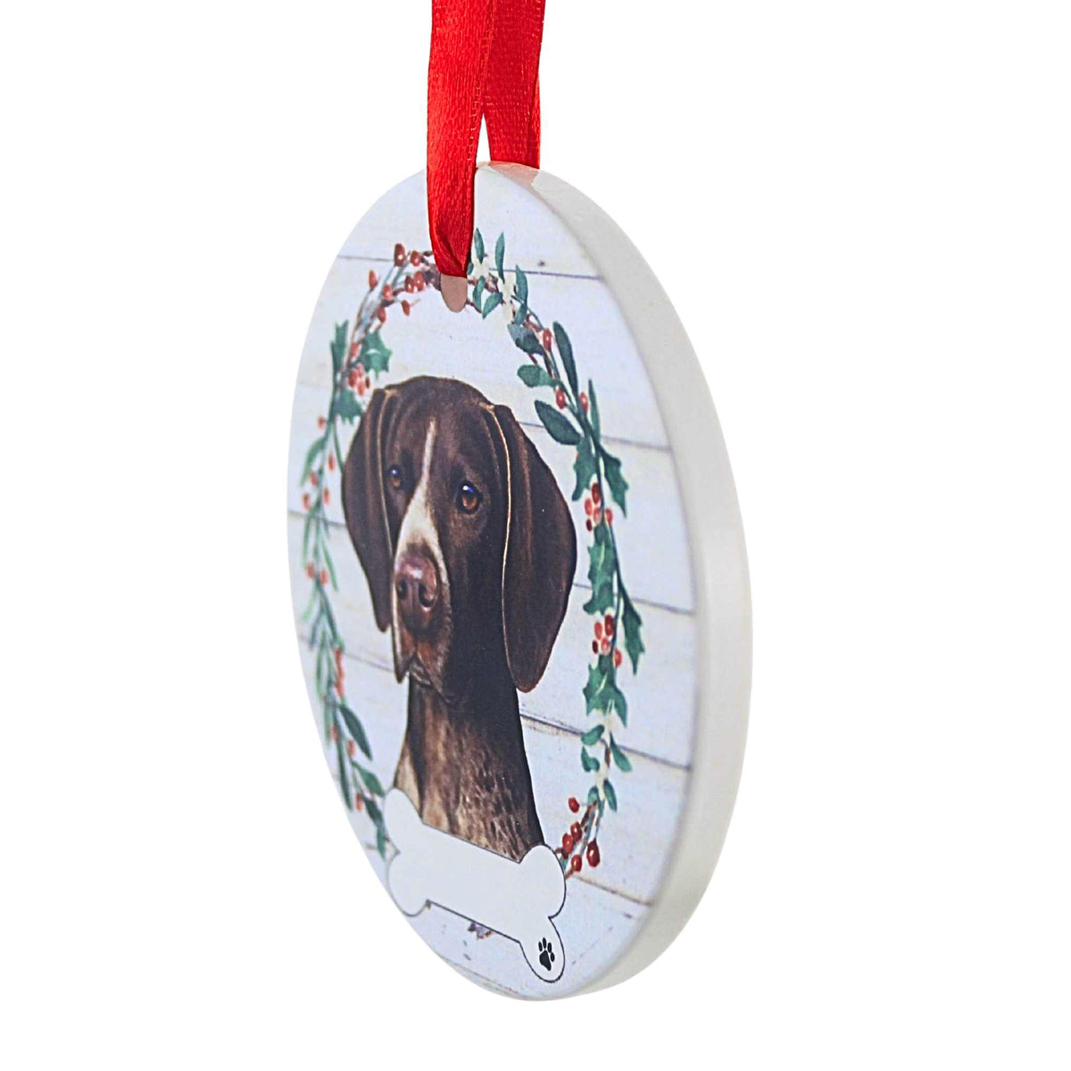E & S Imports Ceramic German Shorthair Pointer Ornament - - SBKGifts.com