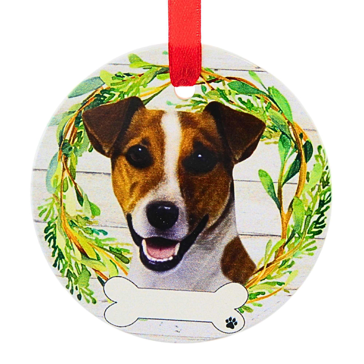 61575 Ceramic Jack Russell Ornament 55017