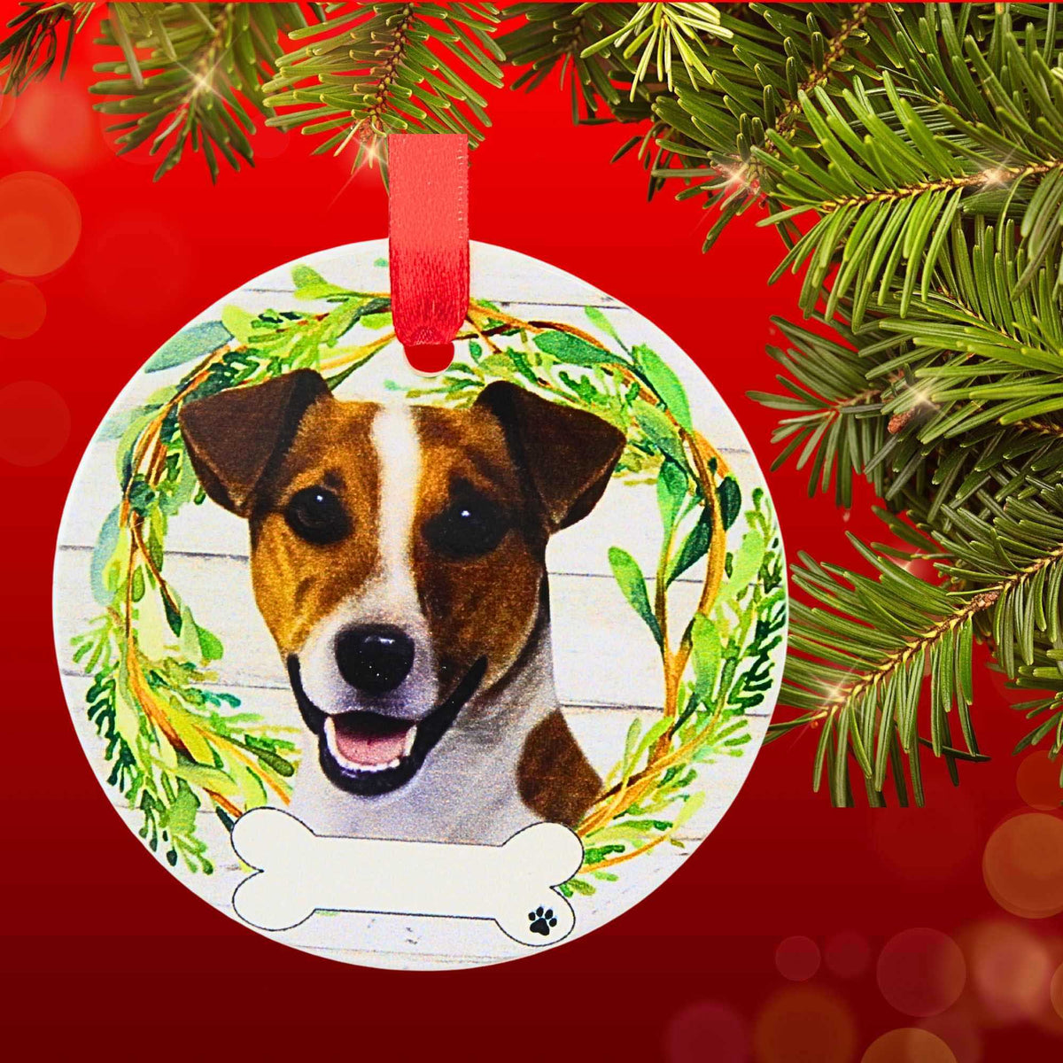 E & S Imports Ceramic Jack Russell Ornament - - SBKGifts.com