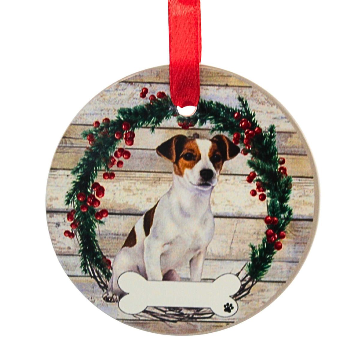61576 Ceramic Jack Russell Ornament 55017FB