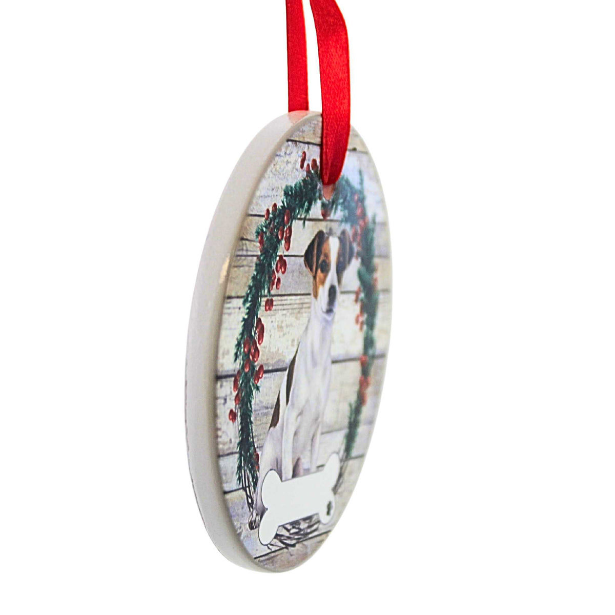 E & S Imports Ceramic Jack Russell Ornament - - SBKGifts.com