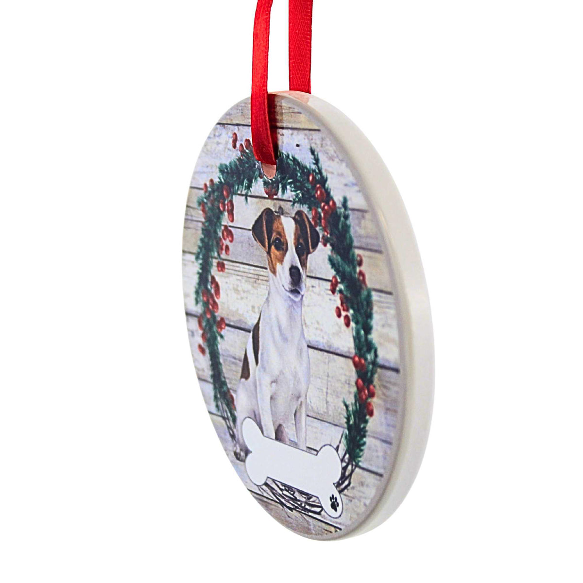 E & S Imports Ceramic Jack Russell Ornament - - SBKGifts.com