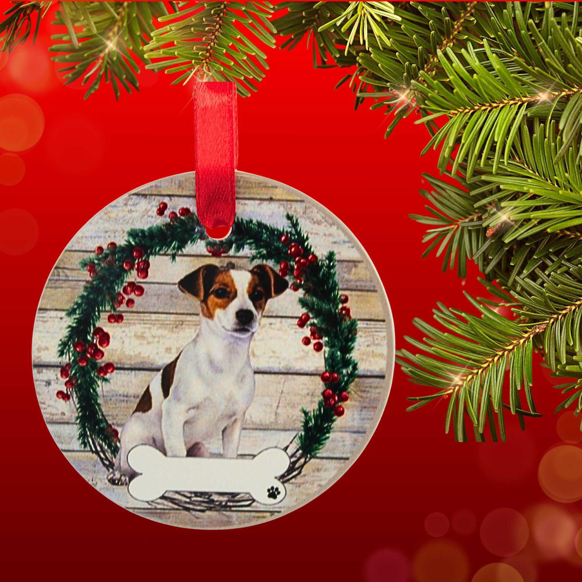 E & S Imports Ceramic Jack Russell Ornament - - SBKGifts.com