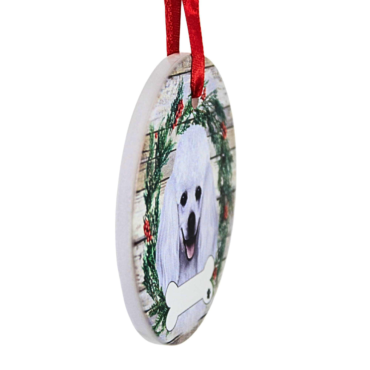E & S Imports Ceramic Poodle Ornament - - SBKGifts.com