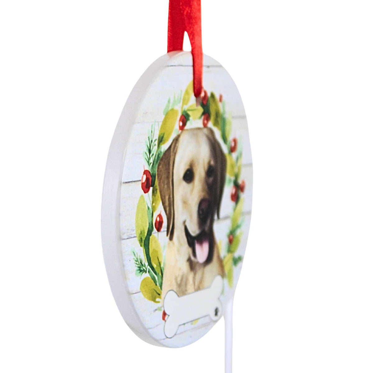 E & S Imports Ceramic Yellow Labrador Ornament - - SBKGifts.com