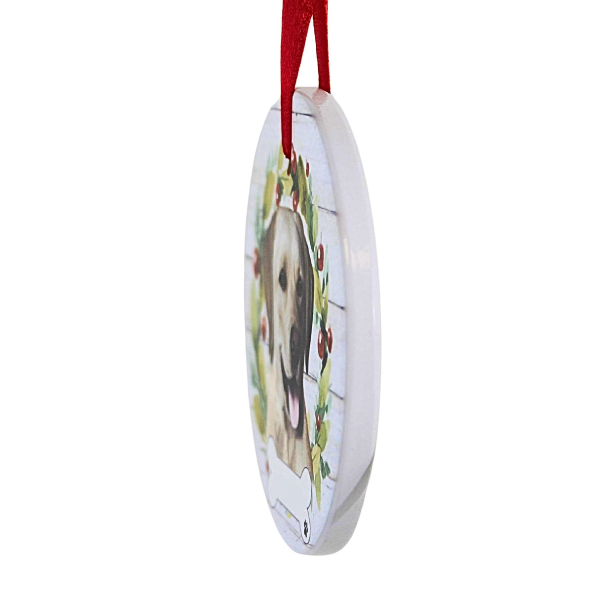 E & S Imports Ceramic Yellow Labrador Ornament - - SBKGifts.com