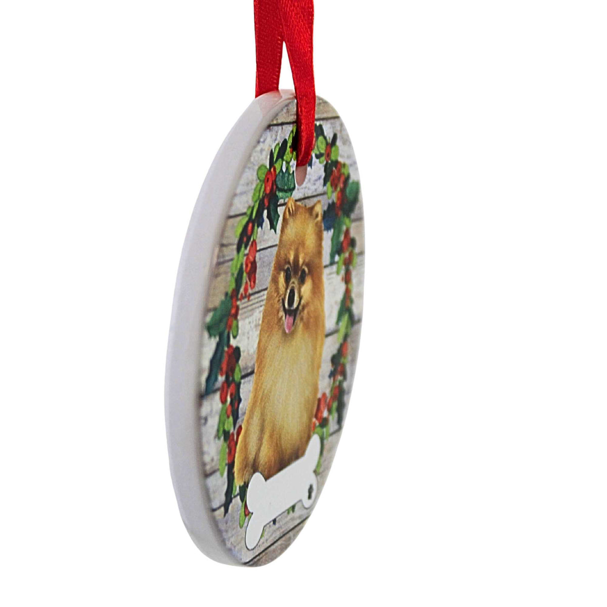 E & S Imports Ceramic Pomeranian Ornament - - SBKGifts.com