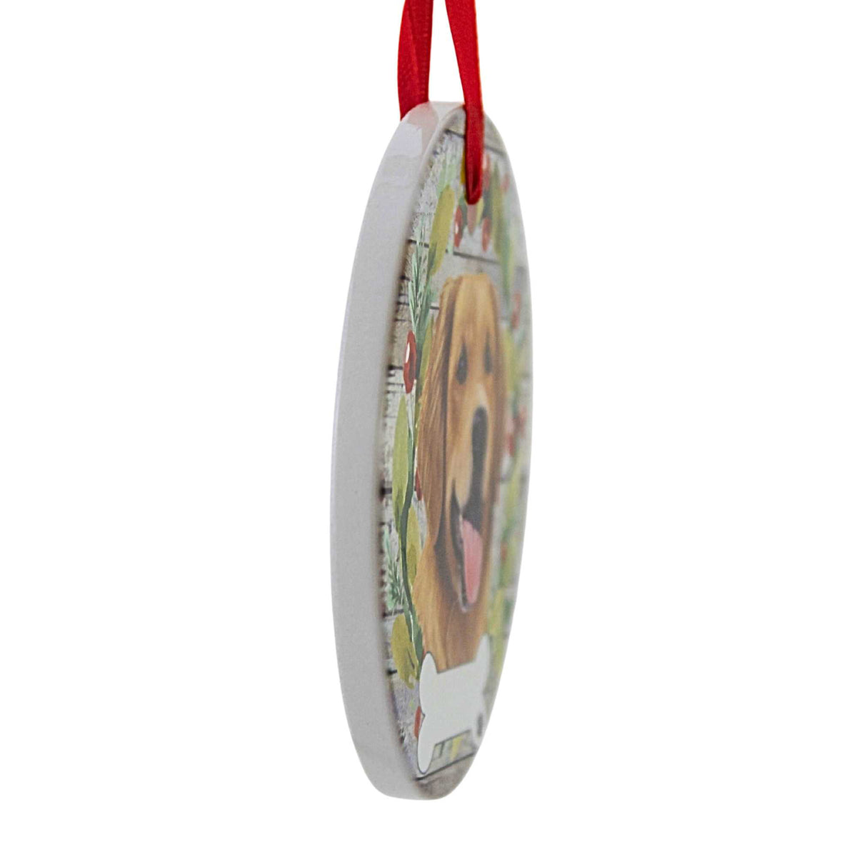 E & S Imports Ceramic Golden Retriever Ornament - - SBKGifts.com