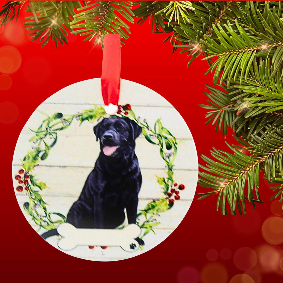 E & S Imports Ceramic Black Labrador Ornament - - SBKGifts.com