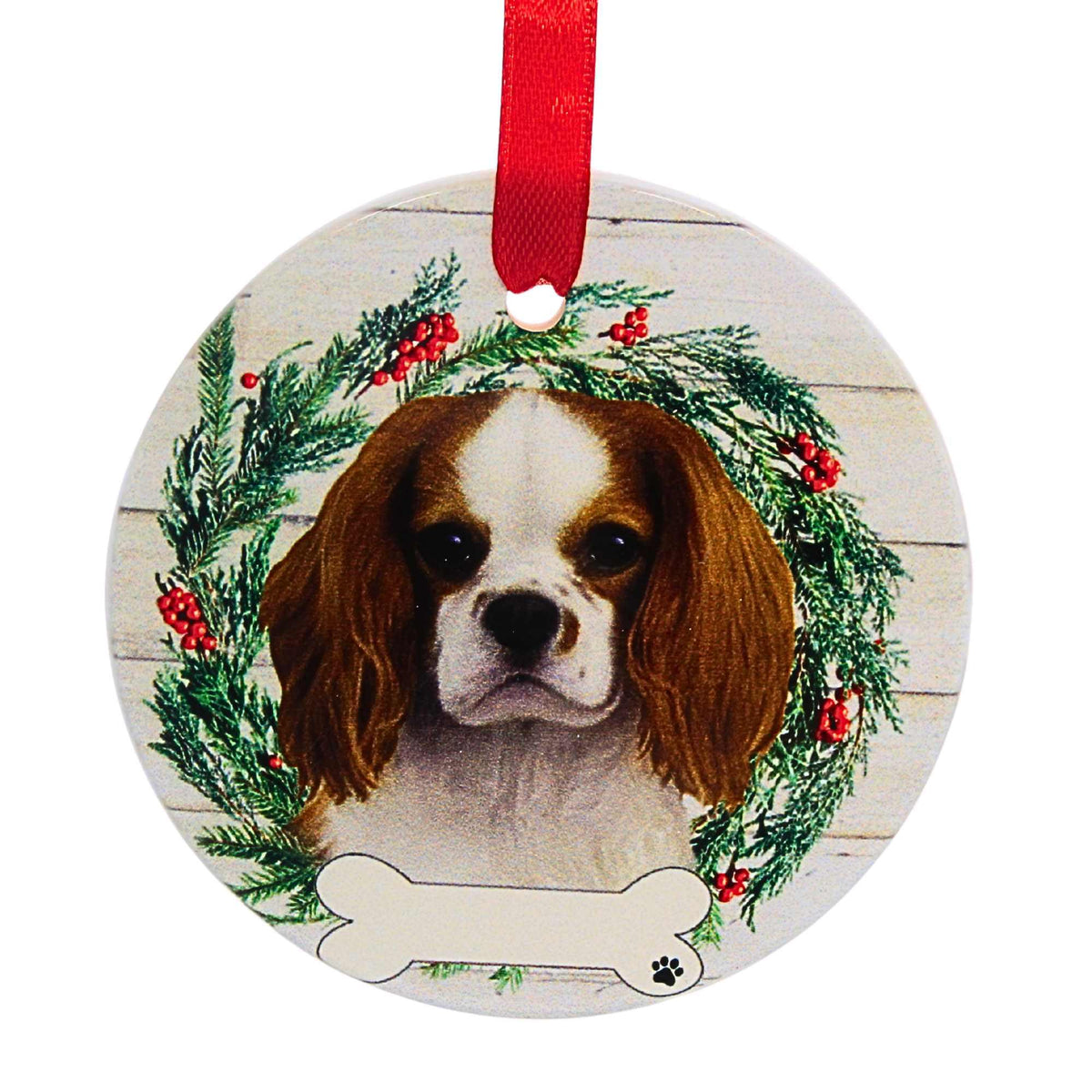 61586 Ceramic King Charles Cavalier Ornament 55018